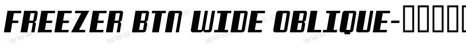 Freezer BTN Wide Oblique字体转换